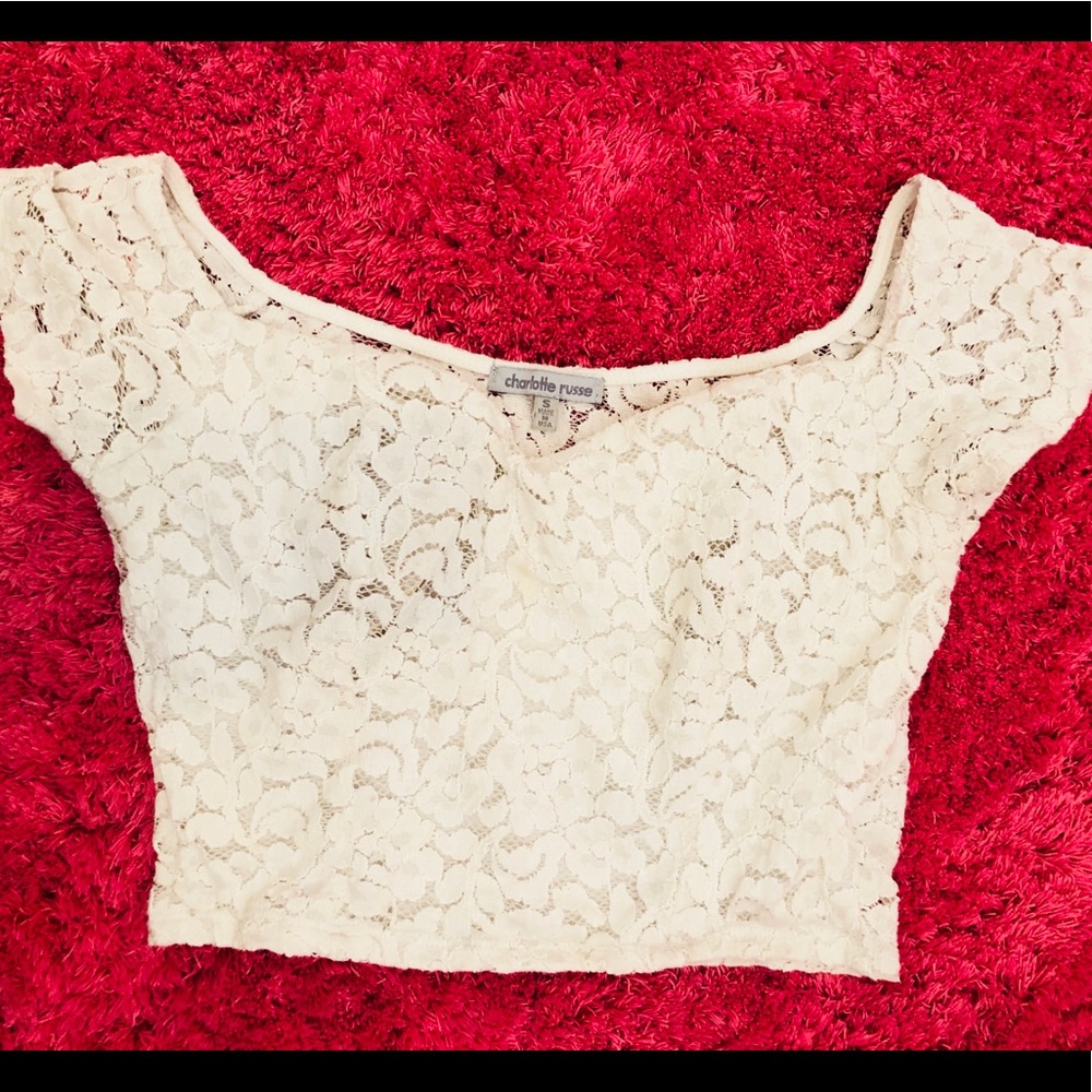Lace crop top